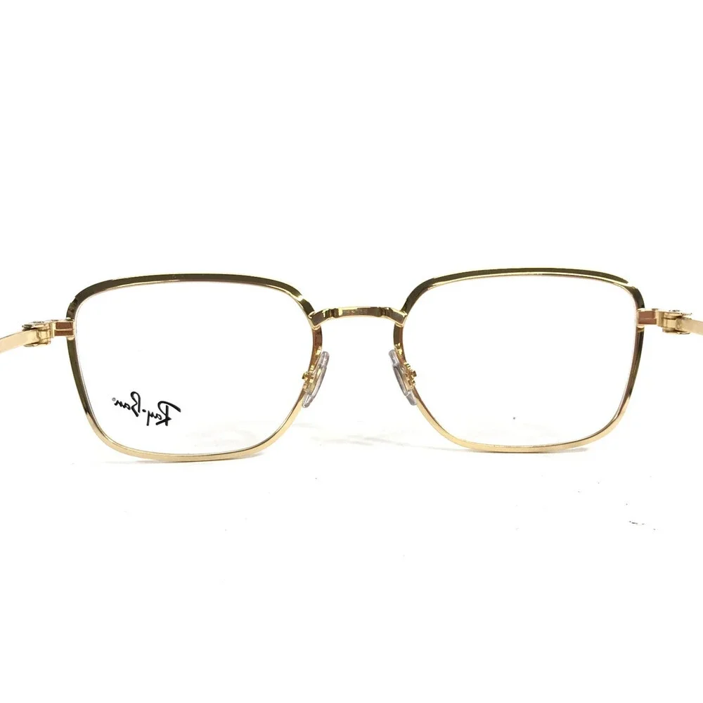 Ray-Ban Eyeglasses Frames RB6511 2500 Arista Gold Rectangle Full Rim 53-19-145